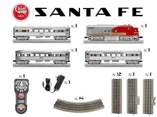 Lionel 2323110 Santa Fe Super Chief Electric O Gauge 5.0 Bluetooth Train Set thumb #2