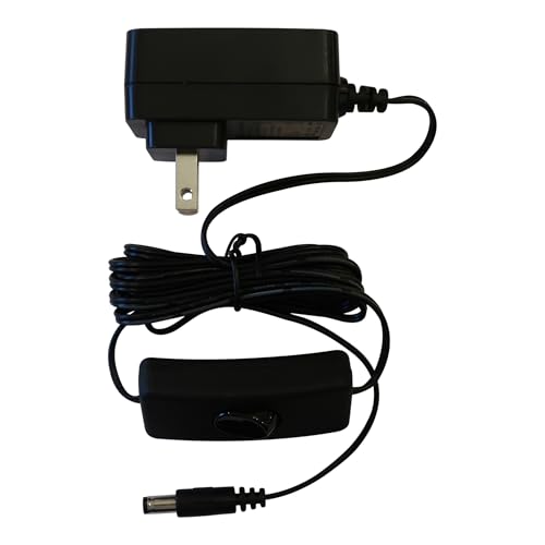 Replacement Plug for Enlighten Shabbos Lamp – UL Listed Power Adapter with On/Off Switch, 12V 1A Output, 6ft Cord, 100–240V Input – Kosher Lamp Power Supply for Shabbat, Weekday & Travel Use
