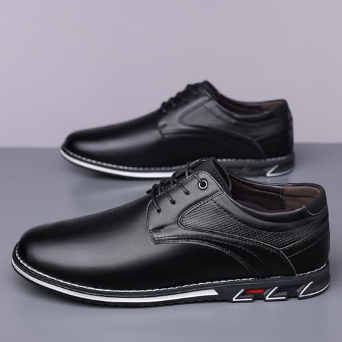 Image of Men's Premium Stylish Oxford Shoes Casual Lace Up Walking Business Driving Dress Shoes