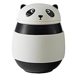 HEER Cute Panda Tea Mug with Infuser and Lid for Steeping Loose Leaf, Couple Coffee Tea Cup Gift For Birthday, Anniversary, Wedding, Engagement Valentines Day Girlfriend Wife. (Male)