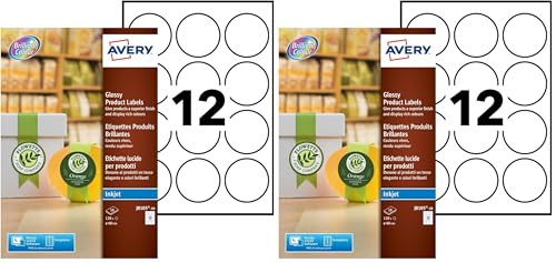 Étiquettes rondes Avery 60 mm pour personnaliser vos cadeaux et pots de confiture maison
