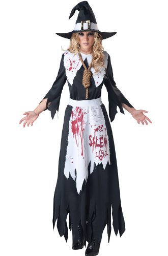 InCharacter Salem Witch Adult Costume Black/White