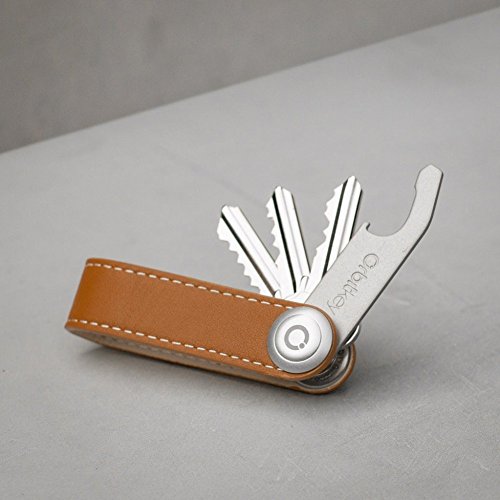 Premium Leather Orbitkey, Tan, S