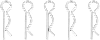 50Pcs 1*18mm R Type Cotter Pin Clips,Galvanized Iron Retaining Cotter Pins Spring Cotter Clips Hair Pin for Hydraulic Support Machinery Industrial