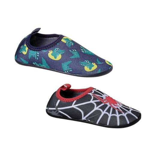 Kit 2 sapatilha infantil meninos aquática antiderrapante piscina, ideal para festas e brincadeiras com agua (BR, Criança de 4 a 8 anos, Numérico, 27)