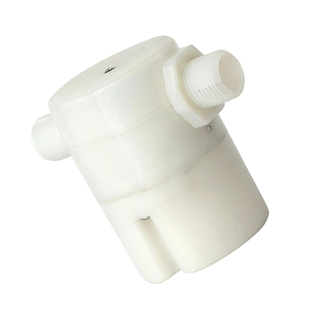 NAMOARLY Floating Ball Valve Pool Floating Valve Liquid Level Control Sensor Side Inlet Float Valve Automatic Float Valve Floating Valve Replacement Tower Tank Valve Float for Float White