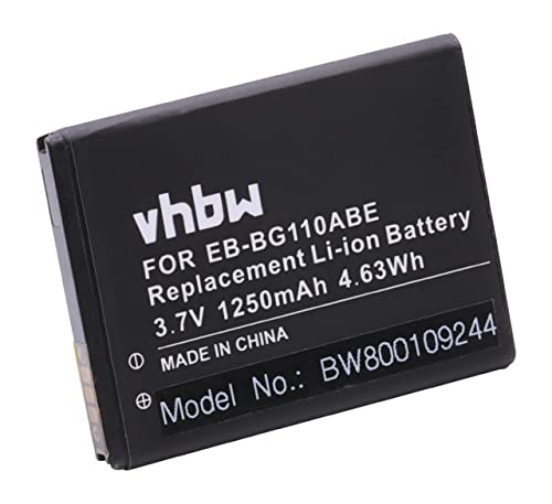 vhbw Batterie Compatible avec Samsung Galaxy Pocket 2, Pocket 2 Duos Smartphone (1250mAh, 3,7V, Li-ION)