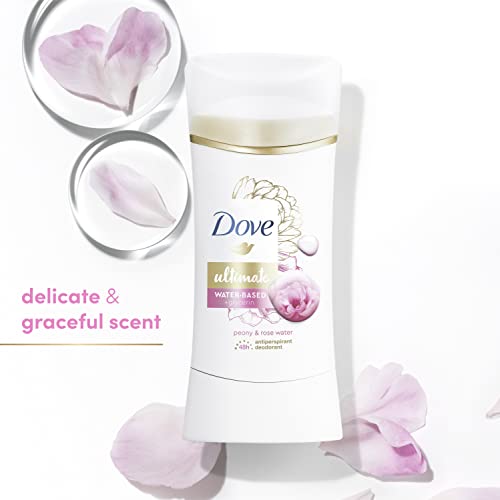 Dove Ultimate Antiperspirant Deodorant Stick Peony And Rose Water 2.6 Oz 2 Count, Red #TOP2
