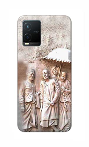 Image of Printed Hard Back Cover Case for Vivo T1x Back Cover (Sai Baba) -1803