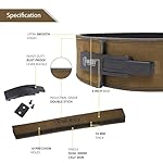 Beast Power Gear Weight Lifting Belt Lever Buckle 10MM 13MM Thick & 4 Inches Free Strap Weightlifting, Powerlifting, Deadlifts, Squats Men Women - Image 2