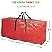 ProPik Christmas Tree Storage Bag | Fits Up to 9 Ft. Tall Disassembled Tree | 65” X 15” X 30” Holiday Tree Storage Case | Christmas Storage Container with Handles and Sleek Zipper (Red)
