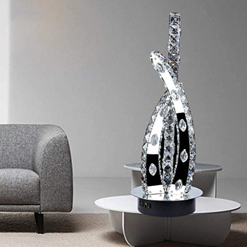Lampe de table de chevet en acier inoxydable pour éclairer une chambre sombre