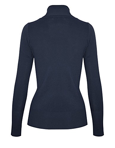 Image of Cielo Womens Solid Basic Stretch Turtleneck Pullover Knit Sweater