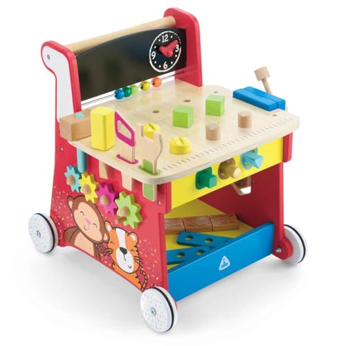 Early Learning Centre Wooden Activity Workbench, Imaginative Play, Hand Eye Coordination, Physical Development, Kids Toys for Ages 12 Month, Amazon Exclusive