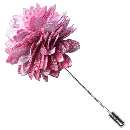 Image of GUSLESON 3.15 inch（8cm） Mens Floral Tie and Lapel Pin Necktie Hankerchief Cufflinks Set for Men