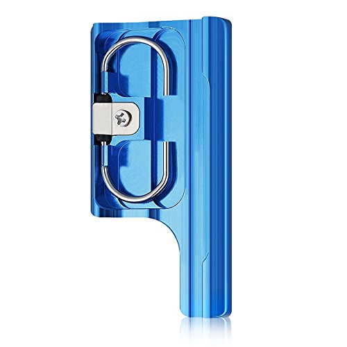 Konsait Aluminum Replacement Rear Snap Latch Standard Waterproof Housing Buckle Lock for GoPro Hero 3+, Hero 3 Plus, Hero 4/Session Camera(Blue)