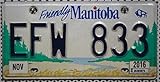 Provinz: MANITOBA Manitoba Nummernschild Kanada Auto-Kennzeichen, Blechschild aus Nordamerika, Canada License Plate