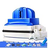 HAVVMK Limpiador de Ventanas, Limpiador de Ventanas de Doble Cara para el hogar, Fuerza Ajustable de 4 velocidades, Cepillo de Limpieza de Superficie de Vidrio Ultra Fuerte en Ambos Lados