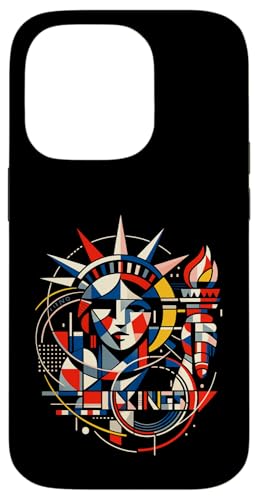 Resist Statue Liberty Cat Equality Retro Edgy Subtle Protest �X�}�z�P�[�X iPhone 14 Pro �p