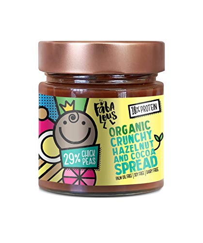 Fabalous Organic Crunchy Chocolate Spread (Hazelnut And Cocoa Chickpea Spread) Vegan, Dairy Free, No Palm Oil, Less Sugar, More Protein (7.05Oz) #TOP19
