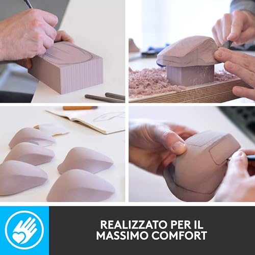 MX Master 2S wireless mouse Bluetooth Edition, multistrato, scorrimento veloce, ergonomico, ricaricabile, collega fino a 3 computer Mac/PC, Grafite - Mouse gaming - Immagine 4