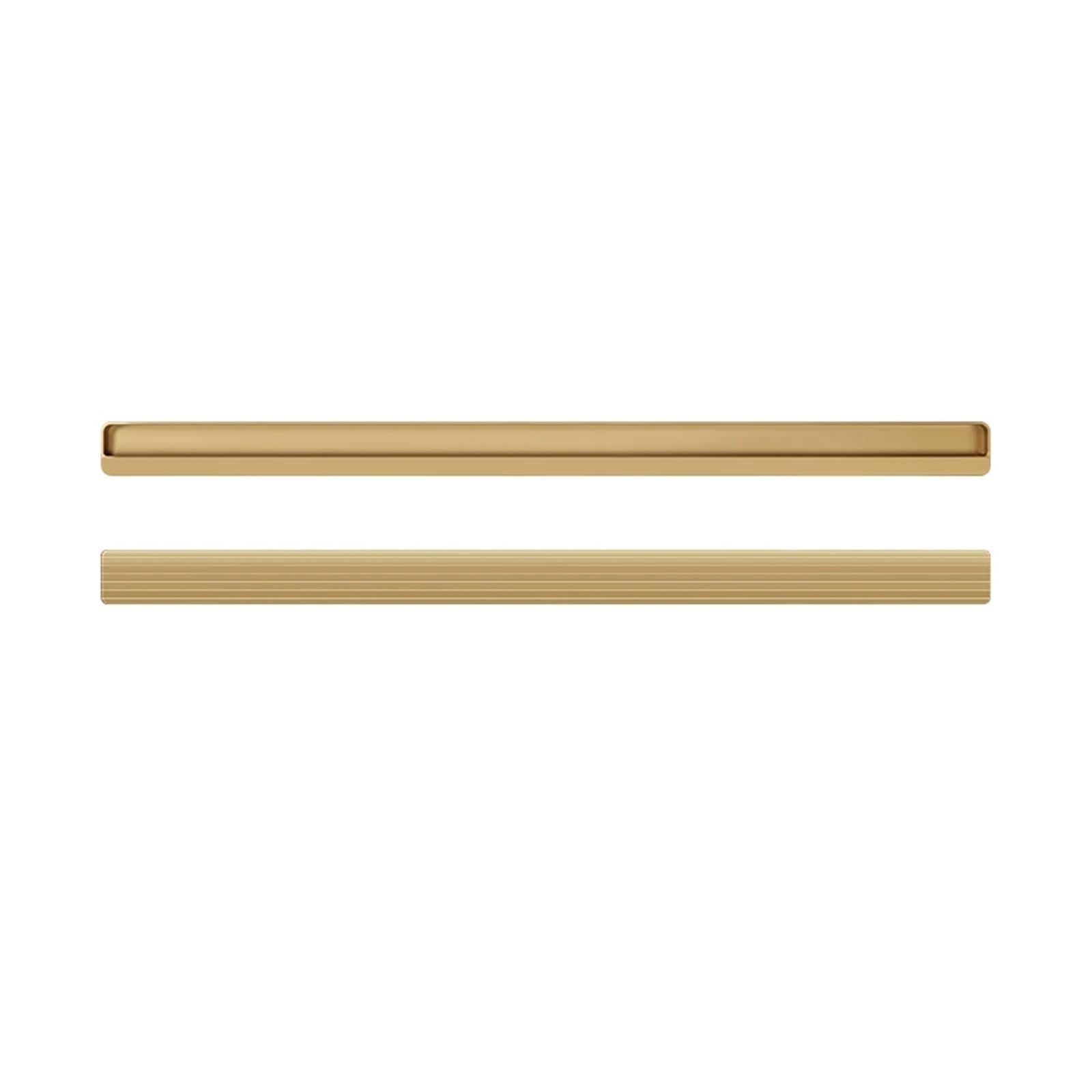 ATEUXOL Recessed Door Handles Closet Door, Cabinet, Drawer Invisible Handle Slotting Embedded Grooving Hidden Push Pull Shift Door(Tan 1000mm)