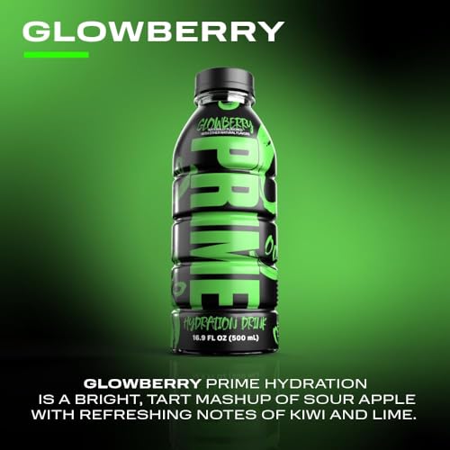 Image of Prime Glowberry Flavour Hydration Glowberry Drink Sports Is Loaded With Electrolytes With Zero Added Sugar By Ksi & Logan Paul 500 Ml