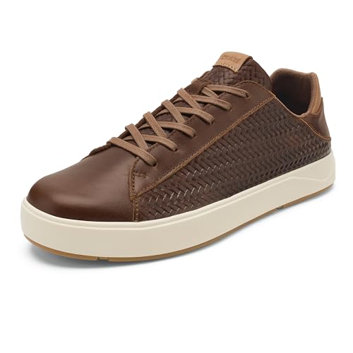 Image of OluKai Lae'ahi Li 'Ili Men's Waterproof Leather Sneaker, Versatile & Casual Everyday Shoe, All-Day Comfort & Support, Enhanced Grip & Traction