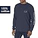 vineyard vines Men's Long Sleeve Vintage Whale Pocket T-Shirt, Blue Blazer, Small