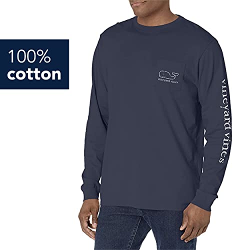 vineyard vines Men's Long Sleeve Vintage Whale Pocket T-Shirt4