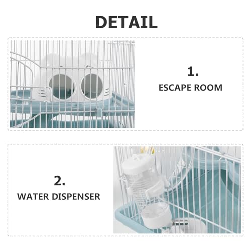 Cage pour hamster facile à nettoyer avec roue d'exercice intégrée - 4