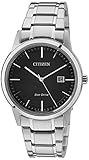 Ring Solar Citizen Herren Analog Quarz Uhr mit Edelstahl Armband AW1231-58E