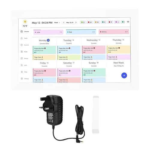 NOENNULL 15.6 Inch Smart Digital Calendar, 1080P Full HD Interactive Digital Touchscreen Wall Calendar, Wall & Desk Family Planner Digital Picture Frame Calendar Planner with APP for (UK)