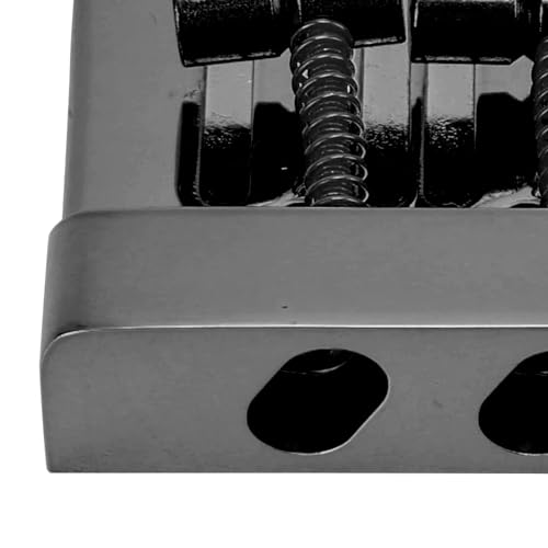 Herchr HERCHRORZ5760GF1-11 4 String Bass Bridge Hardtail Bass Guitar Bridge Top Load Bass Hardtail Bridge Fender Jazz Or Precision Bass Heavy Duty Saddles Guitar Bridge Tailpiece Guitar Instrument Accessories 85Mm thumb #6