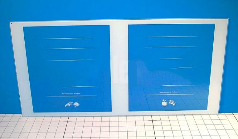 Replacement WR32X10482 Fruit and Vegetable Pan Glass Shelf Cover For GE Refrigerator AP3709424, 1092628, AH966477, EA966477, PS966477