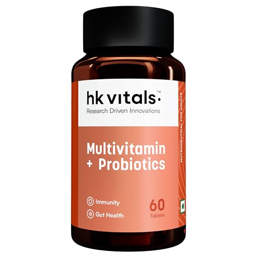 hk vitals Multivitamin Plus Probiotics (60 Tablets) | For Men and...