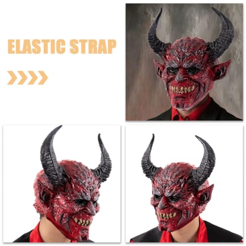 Masque de démon confortable pour éviter d'étouffer à Halloween