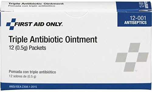 First Aid Only 12-001 Triple Antibiotic Ointment Packet (Box of 12)