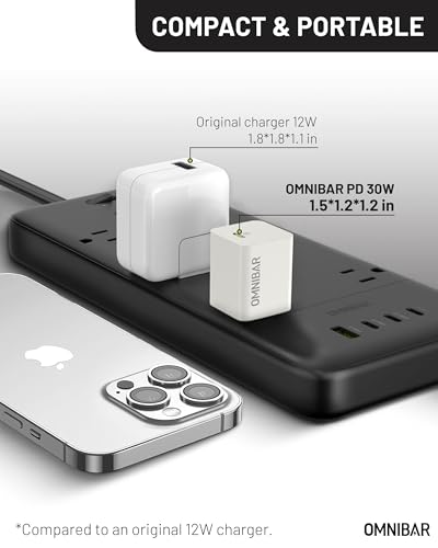 Image of 30W USB C Charger, Compact GaN PD 3.0 PPS Fast Wall Charger, White | Travel-ready • Pocket-size Design • Efficient Heat Management • Compatible with iPhone 17 /16, Galaxy S26 /S25, iPad, AirPods 4