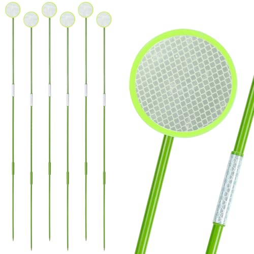 Glow-in-the-dark Lane Identification Reflectors, 6 packs of fluorescent green reflectors, each set...