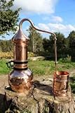 Beautiful Very Large 20 Litre Copper Essential Oil Still Distillation Kit by NHR Organic Oils