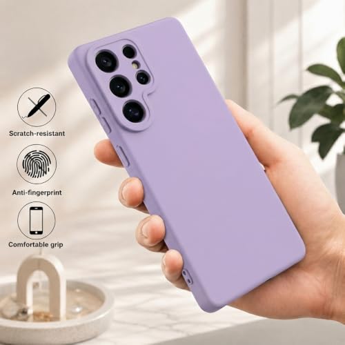 Image of Back Cover Compatible with Samsung Galaxy S26 Ultra 5G | Full Camera Protection | Premium Liquid Silicon Case | Flexible Bumper Case for Samsung Galaxy S26 Ultra 5G (Purple)
