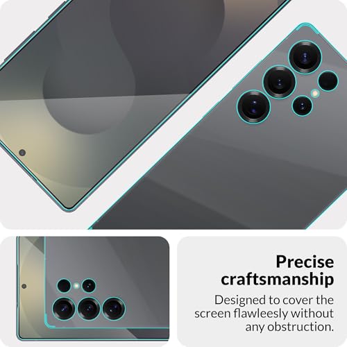 Image of ArmourPro Tempered Glass Compatible for Samsung Galaxy S25 Ultra 5G (6.8 Inch) With Back Nano Membrane, Edge-to-Edge Protector Coverage With Easy Cleaning Kit | Black