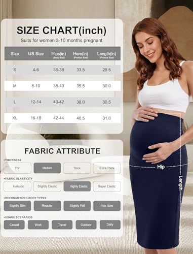 50% Off DLOODA Maternity Midi Pencil Skirt – Code 6DAVKJ9V - Image 8