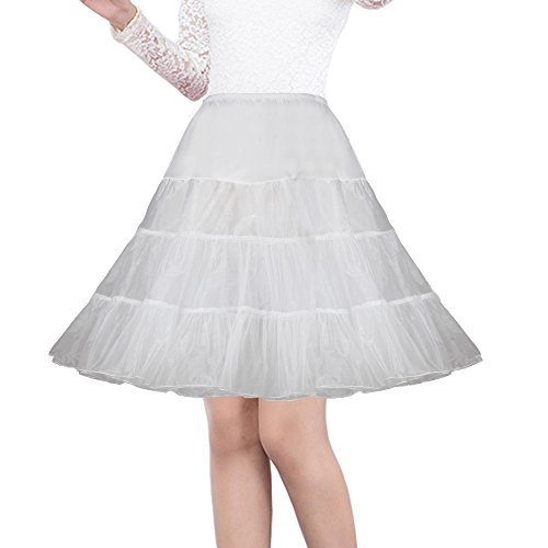 Image of Women's 50s Vintage Petticoat 26 inch Crinoline Rockabilly Tutu Skirt Slip S-3XL