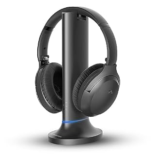Avantree Opera Plus – Casque sans Fil TV avec Modes Cinéma et Dialogue Clair, HDMI Arc, Opt, AUX, RCA, portée de 164 Pieds, émetteur Télévision Bluetooth & Station d’accueil de Chargement 2-en-1 - Les Beatles, Paul McCartney, John Lennon, RIngo Starr, George Harrison