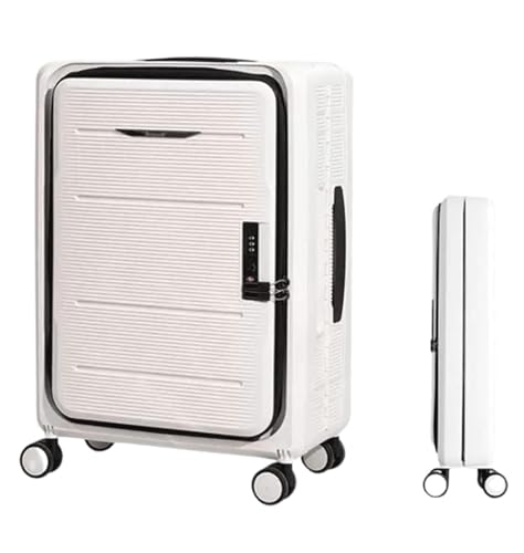 Suitcase Foldable Suitcases Adjustable Trolley Carry On Luggage Front Open Suitcase Luggage(E,20 in)