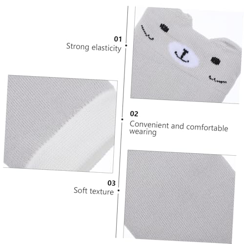 Cartoon Slip Knee Pad Thick Long Leg Warmer for Boy Girl Soft Elastic Pads Eye Bear for Comfortable Crawling Warmth3