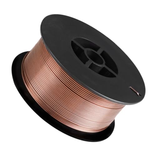 FUNOMOCYA Gasless Carbon Steel Welding Wire Solid Core Flux Cored Wire for Mig Welder Sturdy Non-deforming Welding Supplies for Fabrication and Repair Projects