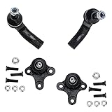 Detroit Axle - 4PC Outer Tie Rods and Ball Joints for 06-13 Audi A3 Quattro - [07-16 VW EOS] - 10-14 Golf - [07-14 GTI] - 06-09 Rabbit - [09-16 Tiguan] - [12-16 Beetle] - 06-16 Jetta - [12-16 Passat]